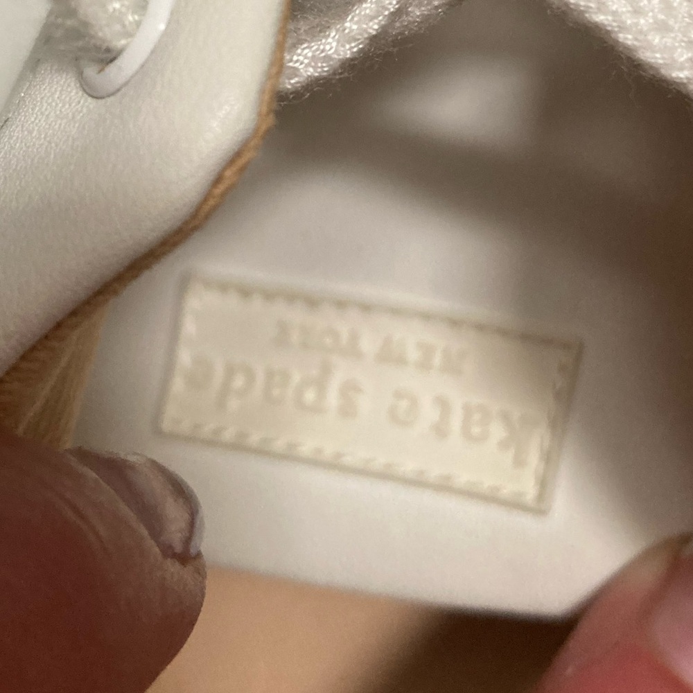 Kate Spade White Heart Detail Sneakers - Picture 7 of 8
